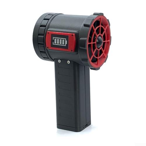 ZAMETTER Violent Handheld Turbofan High Speed Blower Powerful Fan Turbojet Fan Handheld Brushless Motor Ducted Turbojet Fan (Black +Red) von ZAMETTER