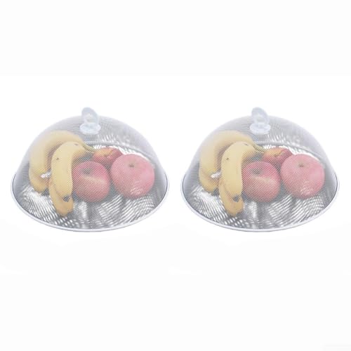 ZAMETTER Wiederverwendbares Metallgitter-Abdeckungs-Set mit ergonomischem Griff, 30 x 30 x 10 cm, hochfeste Eisenkuppel, schützt Mahlzeiten vor Fliegen und Insekten, für Outdoor-Essen, Camping ZAMETTER Wiederverwendbares Metallgitter-Abdeckungs-Set mit ergonomischem Griff, 30 x 30 x 10 cm, hochfeste Eisenkuppel, schützt Mahlzeiten vor Fliegen und Insekten, für Outdoor-Essen, Camping von ZAMETTER