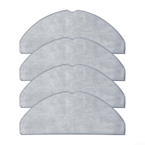 ZAMETTER Wischtuch Roboter-Staubsauger-Reinigungspads, wiederverwendbare Wischpads, Mikrofaser-Wischmopp-Ersatzteile, waschbare Wischtücher für Q7 M5+ TF+ Q7T+ Roboter-Staubsauger (4 Stück) von ZAMETTER