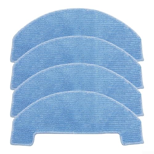 ZAMETTER Wischtuch-Set für Honor Choice Roboterreiniger M1, selbstentleerender Roboter-Staubsauger, waschbar, wiederverwendbar, Mikrofaser-Pads, Tücher für harte Bodenreinigung (4 Stück) von ZAMETTER