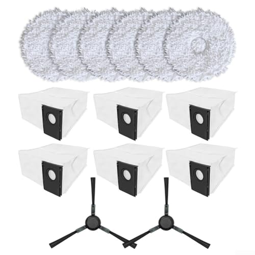 ZAMETTER Wischtuch-Staubbeutel, Seitenbürsten-Set mit 6 Wischtüchern, 6 Staubbeuteln, 2 Seitenbürsten für Eureka V15 Pro J15 Ultra J15 Mops Tuch Staubbeutel und Seitenbürsten Ersatzset ZAMETTER Wischtuch-Staubbeutel, Seitenbürsten-Set mit 6 Wischtüchern, 6 Staubbeuteln, 2 Seitenbürsten für Eureka V15 Pro J15 Ultra J15 Mops Tuch Staubbeutel und Seitenbürsten Ersatzset von ZAMETTER