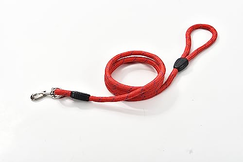 Führleine Nylon Rund, fein, 1 x 150 cm, Rot von ZAMIBO