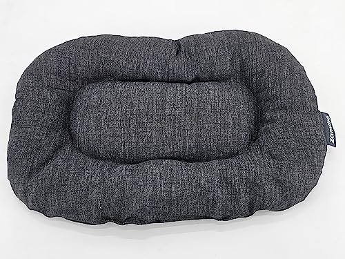 ZAMIBO Kissen, Baumwolle, Polyester, oval, 50 x 30 cm, Oxford-Stoff, Schwarz von ZAMIBO