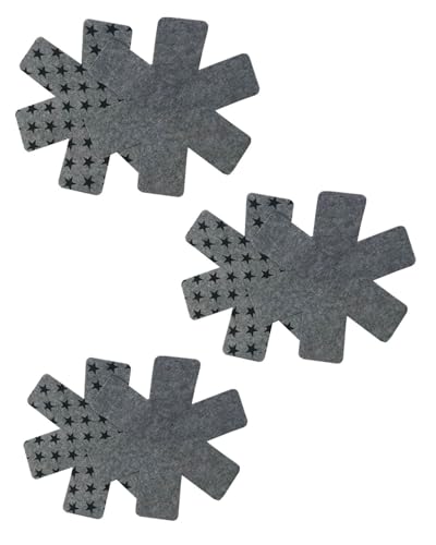 ZAMXHUG 6 PCS Pfannenschoner Topfschutz,Pfannenschutz,Hitzebeständigerung, Stapelschutz, Topfschoner Anpassbare Größe, Anti-Rutsch Stapelschutz für Pfannen, Töpfe und Schüsseln, Küchenutensilien,38cm von ZAMXHUG