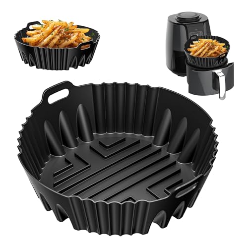 Silikonform Zubehör, Silikonform HeißLuftfritteuse, Silikonluft Frittierkorb Luft Frittierende Schüssel Multifunktionales Silikonkochwerkzeug Für Kochherstellung Einsatz von ZANGWAGRU