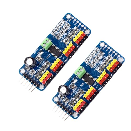 ZANGWAGRU 2PCS PCA9685 PWM Servo Motor 12-Bit 16 Channel Motor Control Board Für Die RPI Entwicklungskarte ZANGWAGRU 2PCS PCA9685 PWM Servo Motor 12-Bit 16 Channel Motor Control Board Für Die RPI Entwicklungskarte von ZANGWAGRU