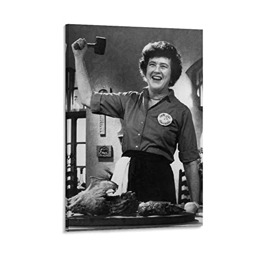 ZANNZA Kunstdruck Poster 30 * 50cm Julia Child's 'Mastering The of French Cooking Poster Canvas Wall Art Pictures for Bedroom Wall Art Gifts Decor Senza Cornice von ZANNZA