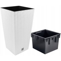 Rato DRTS300 Hoher Blumentopf mit Einsatz Weiß Rato DRTS300 Hoher Blumentopf mit Einsatz Weiß von ZANVIC