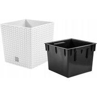 Rato DRTS325L Niedriger Blumentopf mit Einsatz Weiß Rato DRTS325L Niedriger Blumentopf mit Einsatz Weiß von ZANVIC