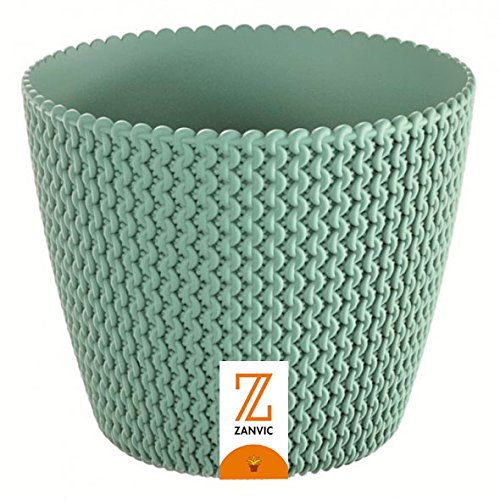 Zanvic Splofy Blumentopf, dreifarbig, Minze, 19 cm von Zanvic