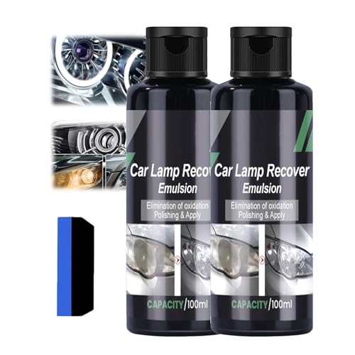 Beamrevive Nexa, Automotive Headlamp Restoration Fluid Kit, Foggy Headlight Cleaner, Elimination of Oxidation Polishing, Headlight Refurbishment Kit for All Vehicles (2pcs) von ZANWANXIN