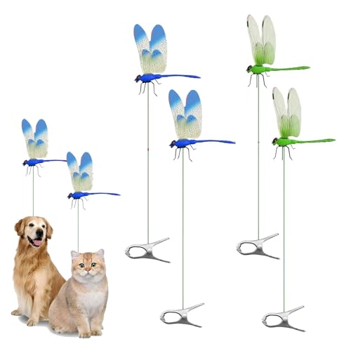 Dragonfly Rod Clip Bug Repellent, Dragon Fly Clips for Bugs Repellent Outdoor, Artificial Dragonflies Hat Clip 3D Fake Dragonfly Decor for Indoor Outdoor Garden Summer (Blue Green) von ZANWANXIN