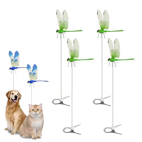 Dragonfly Rod Clip Bug Repellent, Dragon Fly Clips for Bugs Repellent Outdoor, Artificial Dragonflies Hat Clip 3D Fake Dragonfly Decor for Indoor Outdoor Garden Summer (Green Green) von ZANWANXIN