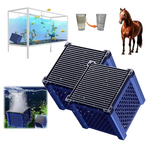 Filternatur Horse Water Trough Filter, Pure Cube Water Trough Filter, Stock Tank Filters, Purecube 2.0 - For Cleaning Your Waters Troughs for Fish Tanks Horse Troughs (2pcs) von ZANWANXIN
