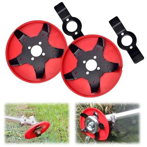 Weeding Plate for Trimmer, Weeder Plate for Weedeater, Universal Weed Eater Blades Weeding Disk, Amphibious Weeding Disc for Mowers (2pcs) von ZANWANXIN