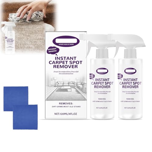 ZANWANXIN Multipurpose Powerful Quick-Drying Carpet Cleaner, Household Carpets Cleaner with Reusable Cleaning Cloth, Instant Carpet Spot Remover for Stubborn Stain Deep Clean (2 pcs) von ZANWANXIN