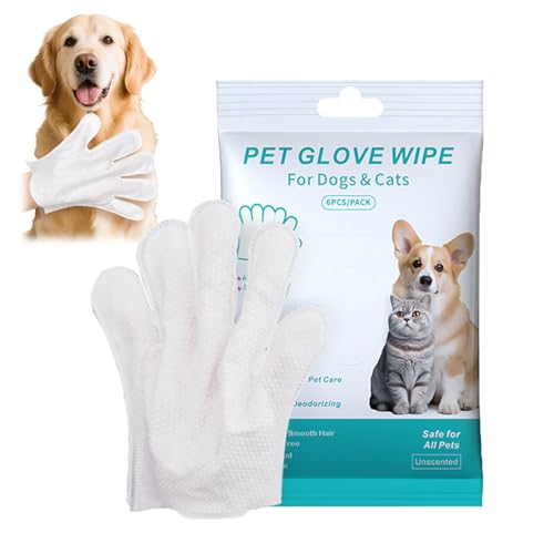 ZANWANXIN Rinse Free Dog Shampoo Mitts, Rinse Free Shampoo Mittens for Dogs, Cat Wipes Cleaning Fur Lick Safe, Pet Glove Wipe and Body Cleaning Mitts for Dogs & Cats Daily Care and Travel (1pc) von ZANWANXIN
