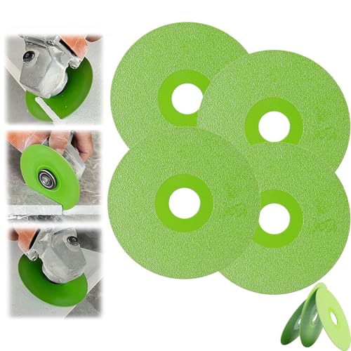 ZANWANXIN Rock Slab Grinding Disc, Glass Cutting Disc,Porous Widened Cutting Blades, indestructible disc for grinder, for Ceramic Tile, Marble Edge Trimming (4) von ZANWANXIN