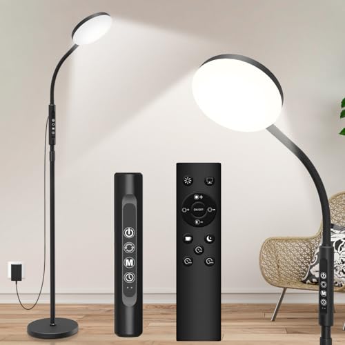 ZAPLIT Floor lamp with remote 20000 Lux Stehlampe & Schreibtischlampe – Höhenverstellbare Lichttherapielampe mit 5 Farben & 10 Stufen, Timer und stabiler Basis ZAPLIT Floor lamp with remote 20000 Lux Stehlampe & Schreibtischlampe – Höhenverstellbare Lichttherapielampe mit 5 Farben & 10 Stufen, Timer und stabiler Basis von ZAPLIT