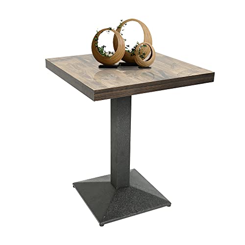 ZAPOP Esstisch aus Holz, quadratisches Design, kleiner Küchentisch, 2 Personen, Esstisch, für Esszimmer, Wohnzimmer, Balkon, 60 x 60 cm, Bistrotisch, Kaffeetisch (A) von ZAPOP