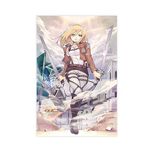 ZAPORA Anime Attack on Titan Historia Leinwand-Poster, Wandkunst, Dekor, Bild, Gemälde für Wohnzimmer, Schlafzimmer, Dekoration, ungerahmt, 30 x 45 cm von ZAPORA