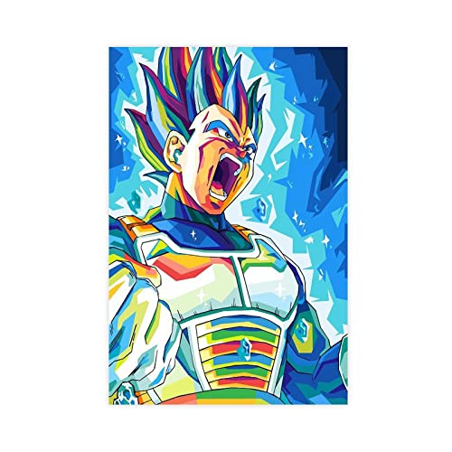 ZAPORA Anime Son Goku Hero Poster, Leinwand, Poster, Schlafzimmer, Dekoration, Sport, Landschaft, Büro, Raumdekoration, Geschenk, ungerahmt, 30 x 45 cm von ZAPORA