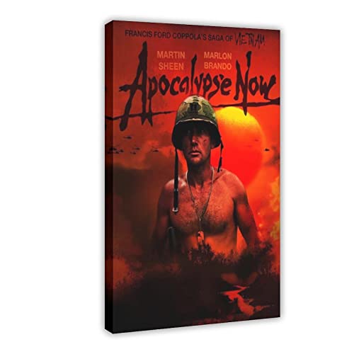 ZAPORA Apocalypse Now Filmposter auf Leinwand, Wandkunst, Dekor, Bild, Gemälde für Wohnzimmer, Schlafzimmer, Dekoration, Rahmen-Stil, 20 x 30 cm von ZAPORA