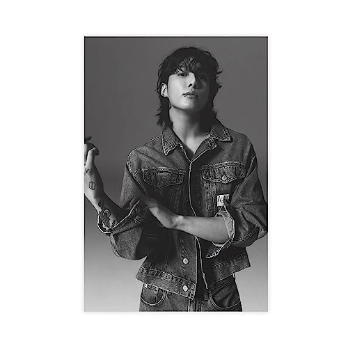 ZAPORA BTS Jungkook Poster auf Leinwand, Schlafzimmer, Dekoration, Sport, Landschaft, Büro, Raumdekoration, Geschenk, ungerahmt, 60 x 90 cm von ZAPORA