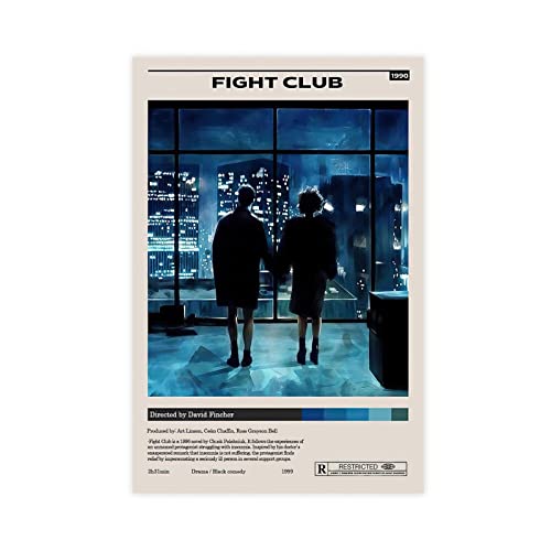 ZAPORA Filmposter Fight Club Filmposter Leinwand Poster Schlafzimmer Dekor Sport Landschaft Büro Zimmer Dekor Geschenk ungerahmt 30 x 45 cm von ZAPORA