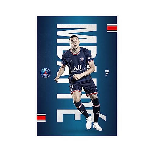 ZAPORA Kylian Mbappé 2 Leinwand-Poster, Schlafzimmer, Dekoration, Sport, Landschaft, Büro, Raumdekoration, Geschenk, ungerahmt, 30 x 45 cm von ZAPORA