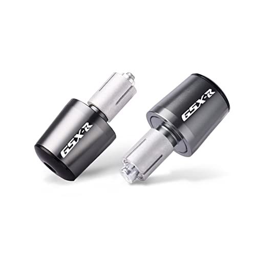 ZAPORA Motocross 7/8 "22mm Motorrad Lenkerenden CNC Racing Lenkergriffstopfen Kappen Für Suzuki GSX-R GSXR 1300 1100 1000 750 600 150 Modifizierte Teile (Color : Titanium) von ZAPORA