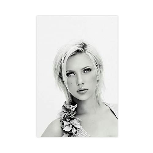 ZAPORA Scarlett Johansson Leinwand-Poster, Schlafzimmer, Dekoration, Sport, Landschaft, Büro, Raumdekoration, Geschenk, ungerahmt, 50 x 75 cm von ZAPORA