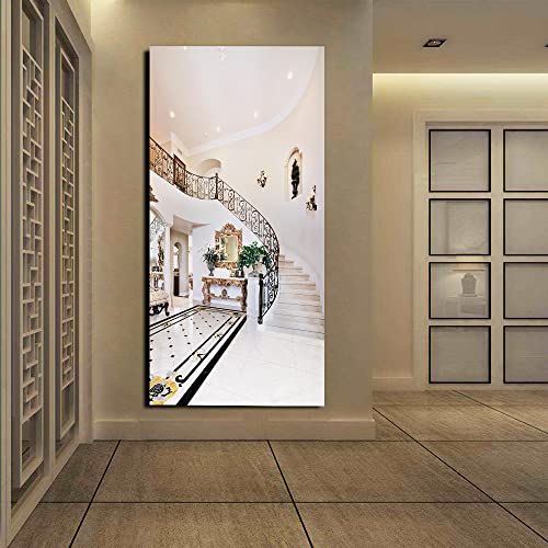 ZAPVI 3D Türaufkleber abstrakte Treppe Türtapete selbstklebend TürPoster - Fototapete Türfolie Poster Tapete Aufkleber DIY Wandbild 90x200cm von ZAPVI