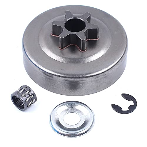 ZAPYVET 3 8 Pitch 6T Kupplungstrommel Kettenrad Unterlegscheibe E Clip Kit, for STIHL, 017 018 021 023 025 MS170 MS180 MS210 MS230 MS250 Kettensäge Rasenmäher-Kupplungssatz ZAPYVET 3 8 Pitch 6T Kupplungstrommel Kettenrad Unterlegscheibe E Clip Kit, for STIHL, 017 018 021 023 025 MS170 MS180 MS210 MS230 MS250 Kettensäge Rasenmäher-Kupplungssatz von ZAPYVET