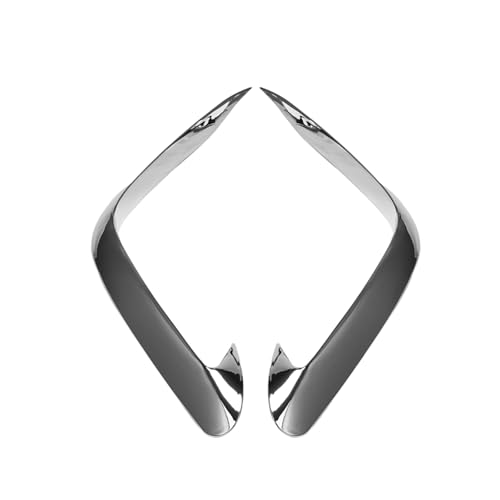 ZAPYVET For Hyundai, Tucson NX4 2020 2021 Nebelscheinwerfer Abdeckung Trim Stoßstange Molding Garnieren Augenbraue Augenlid Chrom Nebelscheinwerfer Beschichtung(Silber) von ZAPYVET