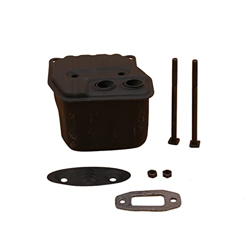 ZAPYVET Garten Kettensäge Zwei Löcher Schalldämpfer Ersatzteile 45cc 52cc 58cc 4500 5200 5800 Kettensäge Schalldämpfer Kettensägen-Schalldämpfer-Kit von ZAPYVET
