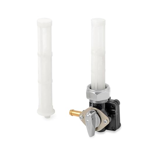 ZAPYVET Kraftstoffventil Benzinhahn 22 mm linker Ausgang für Harley, Flstf Fxdl Flht Flst Fxstb Flhr Fxst 2002-2006 61338-02 Vakuumsystem Benzinhahn-Kraftstoffhahn-Schalter von ZAPYVET
