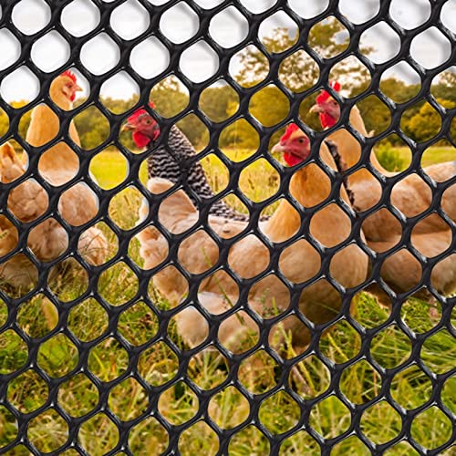 Drahtgitter Maschendraht Gartenzaun Hasendraht Maschendraht Maschendraht Maschendraht Aus Kunststoff Klar, Gartenzaun Tierabsperrung Für Hochbeete, Sechseckige Häschen, Die Für Hof-Terrasse Einzäunen von ZAQI