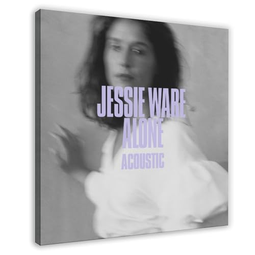 ZAQMKOL Jessie Ware Alone (Akustik) – Einzelalbum-Poster, Leinwand-Poster, Schlafzimmer-Dekoration, Landschaft, Büro, Raumdekoration, Geschenk, 40 x 40 cm von ZAQMKOL