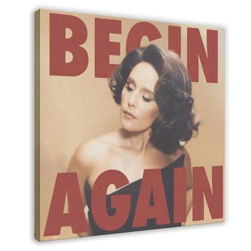 ZAQMKOL Jessie Ware Begin Again (Single Edit) – Einzelalbum-Poster, Leinwand-Poster, Wandkunst, Dekordruck, Bild, Gemälde für Wohnzimmer, Schlafzimmer, Dekoration, 60 x 60 cm von ZAQMKOL
