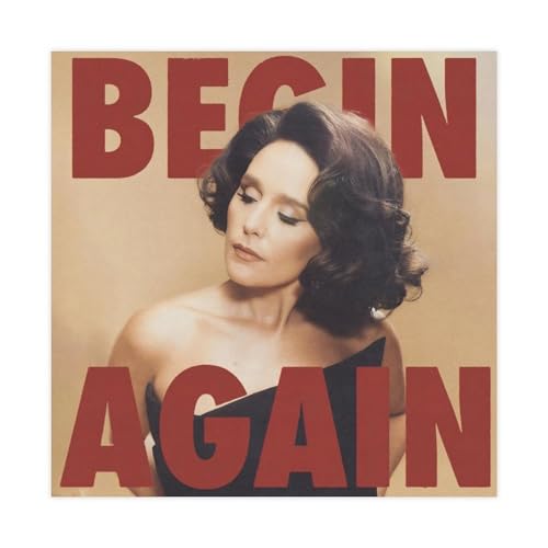 ZAQMKOL Jessie Ware Begin Again (Single Edit) – Einzelalbum-Poster, Leinwand-Poster, Wandkunst, Dekordruck, Bild Gemälde für Wohnzimmer, Schlafzimmer, Dekoration, 30 x 30 cm von ZAQMKOL