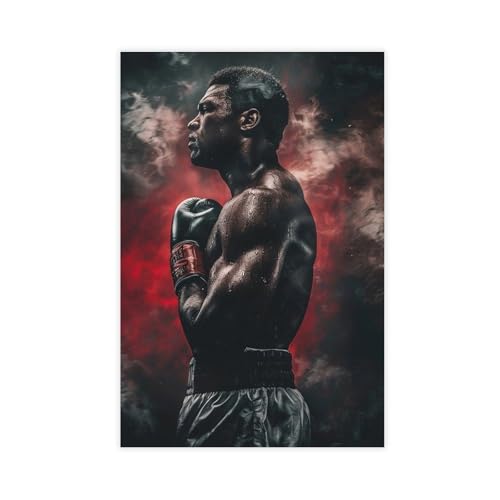 ZAQMKOL Poster, Motiv: Boxer Muhammad Ali (25) auf Leinwand, Wandkunst, Dekordruck, Bild Gemälde für Wohnzimmer, Schlafzimmer, Dekoration, 20 x 30 cm von ZAQMKOL