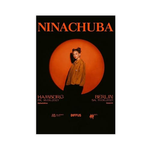 ZAQMKOL Poster "Nina Chuba" (17) auf Leinwand, Wandkunst, Dekordruck, Bild Gemälde für Wohnzimmer, Schlafzimmer, Dekoration, 40 x 60 cm von ZAQMKOL