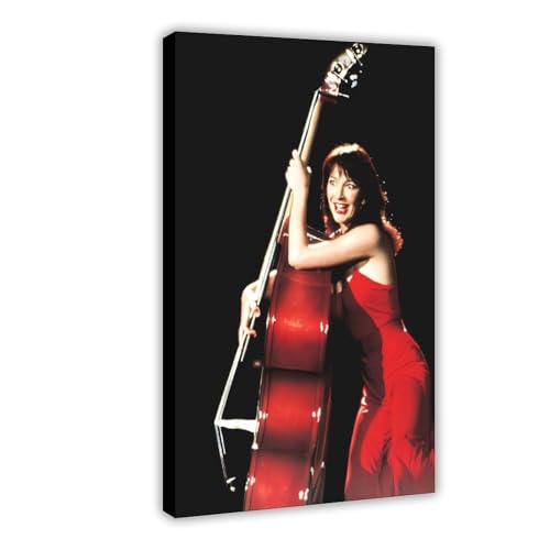 ZAQMKOL Poster "Sängerin Kate Bush", Leinwandposter, Wandkunst, Dekordruck, Bild Gemälde für Wohnzimmer, Schlafzimmer, Dekoration, 50 x 75 cm von ZAQMKOL