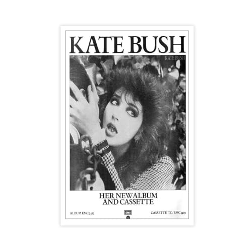 ZAQMKOL Poster "Sängerin Kate Bush", Leinwandposter, Wandkunst, Dekordruck, Gemälde für Wohnzimmer, Schlafzimmer, Dekoration, 20 x 30 cm von ZAQMKOL