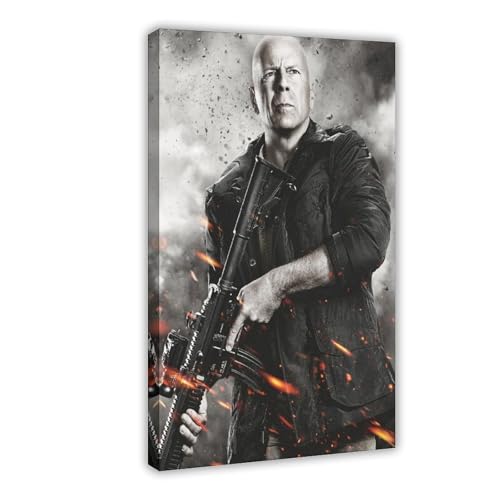 ZAQMKOL Poster "Schauspieler Bruce Willis", Leinwandposter, Wandkunst, Dekordruck, Gemälde für Wohnzimmer, Schlafzimmer, Dekoration, 60 x 90 cm ZAQMKOL Poster "Schauspieler Bruce Willis", Leinwandposter, Wandkunst, Dekordruck, Gemälde für Wohnzimmer, Schlafzimmer, Dekoration, 60 x 90 cm von ZAQMKOL