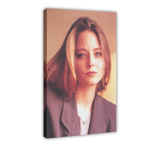 ZAQMKOL Poster "Schauspieler Jodie Foster" (10), Leinwand-Poster, Schlafzimmerdekoration, Landschaft, Büro, Raumdekoration, Geschenk, 20 x 30 cm von ZAQMKOL