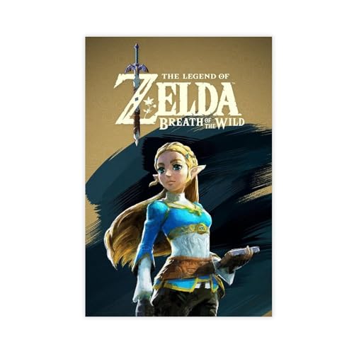 ZAQMKOL Poster "The Legend of Zelda" (10), Leinwand-Poster, Schlafzimmerdekoration, Landschaft, Büro, Raumdekoration, Geschenk, 20 x 30 cm von ZAQMKOL