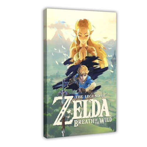 ZAQMKOL Poster "The Legend of Zelda" (12), Leinwandposter, Schlafzimmer, Dekoration, Landschaft, Büro, Raumdekoration, Geschenk, 60 x 90 cm von ZAQMKOL
