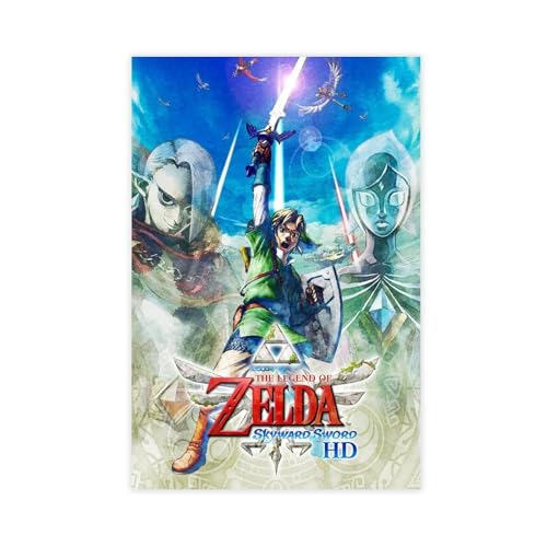 ZAQMKOL Poster "The Legend of Zelda" (27) auf Leinwand, Schlafzimmer, Dekoration, Landschaft, Büro, Raumdekoration, Geschenk, 60 x 90 cm von ZAQMKOL